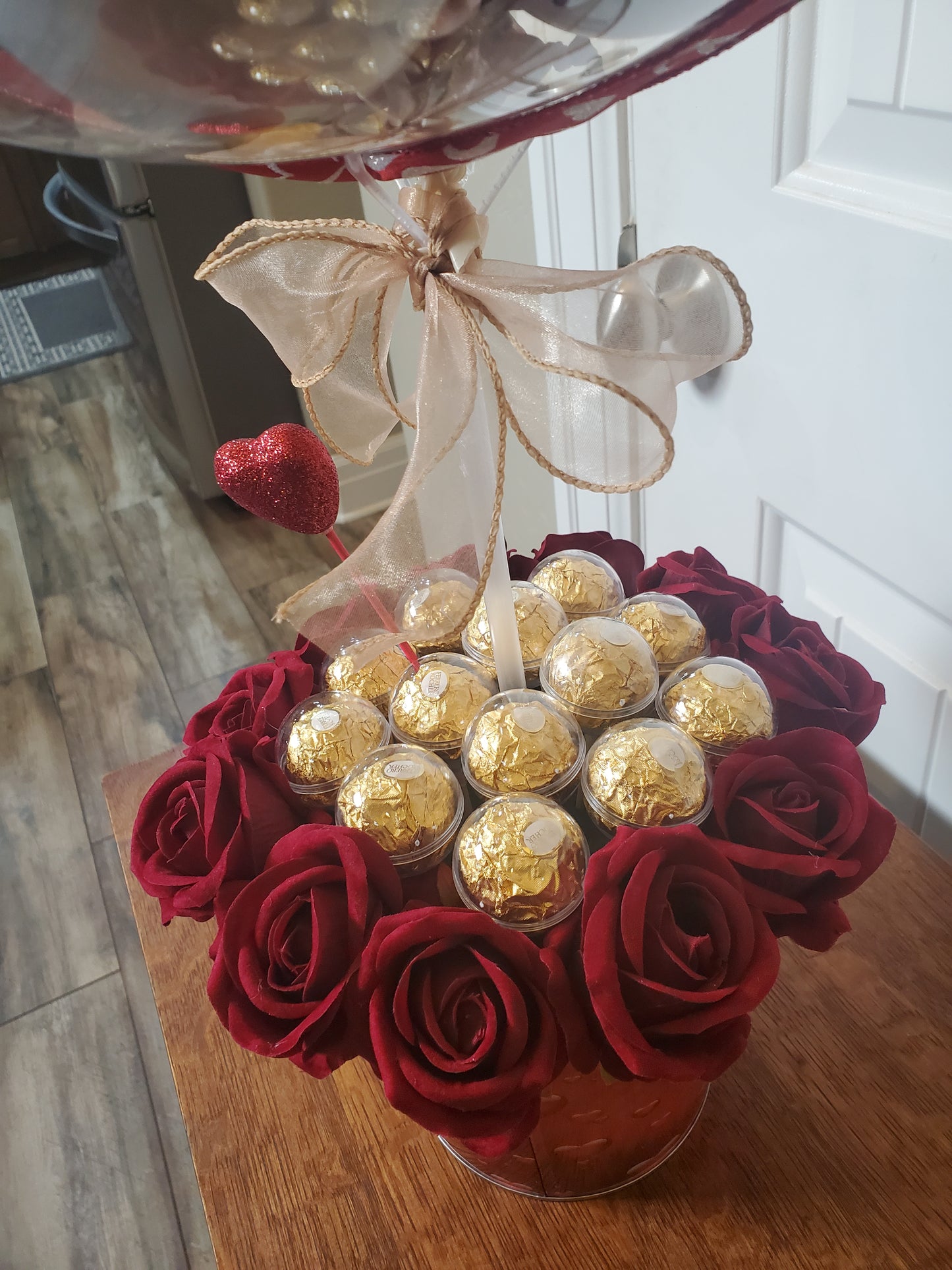 Harmony / Celebrate Balloon / Fresh Cut Roses