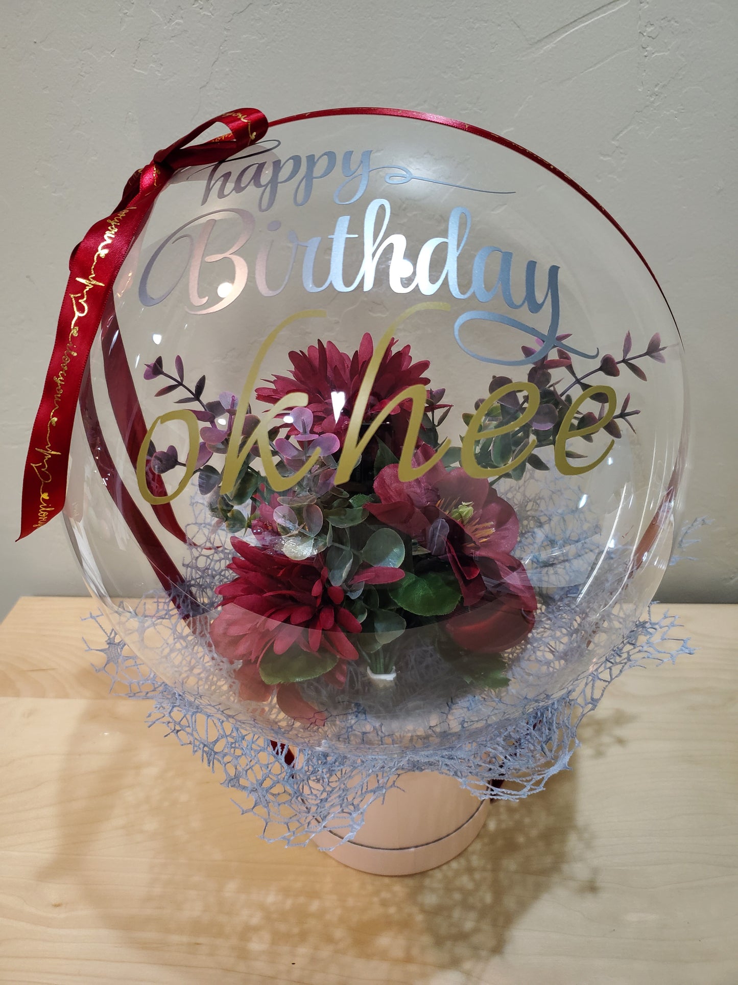 Delight / Flower Bouquet Balloon / Red