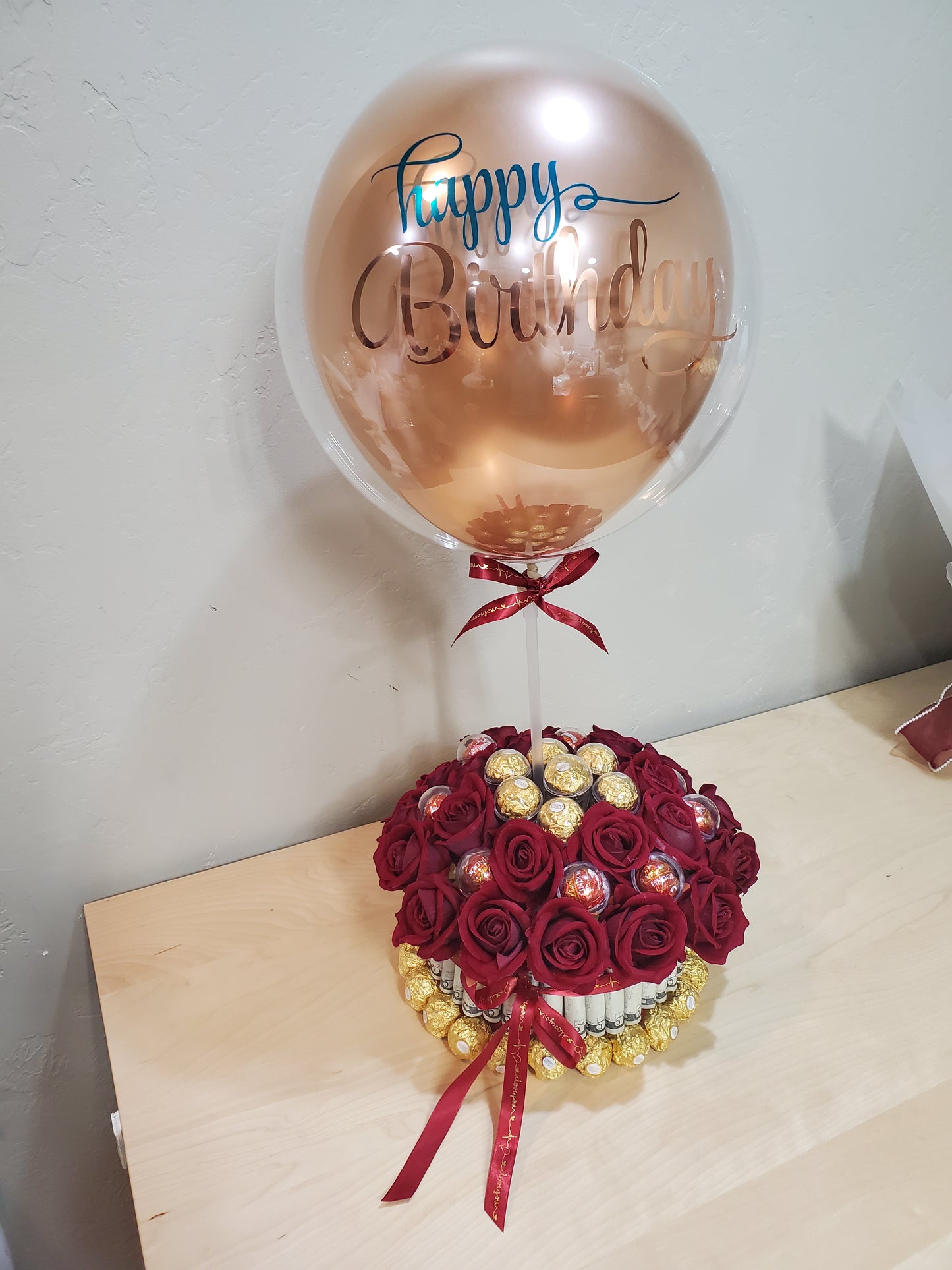 Money Cake/ Fresh Cut Flowers