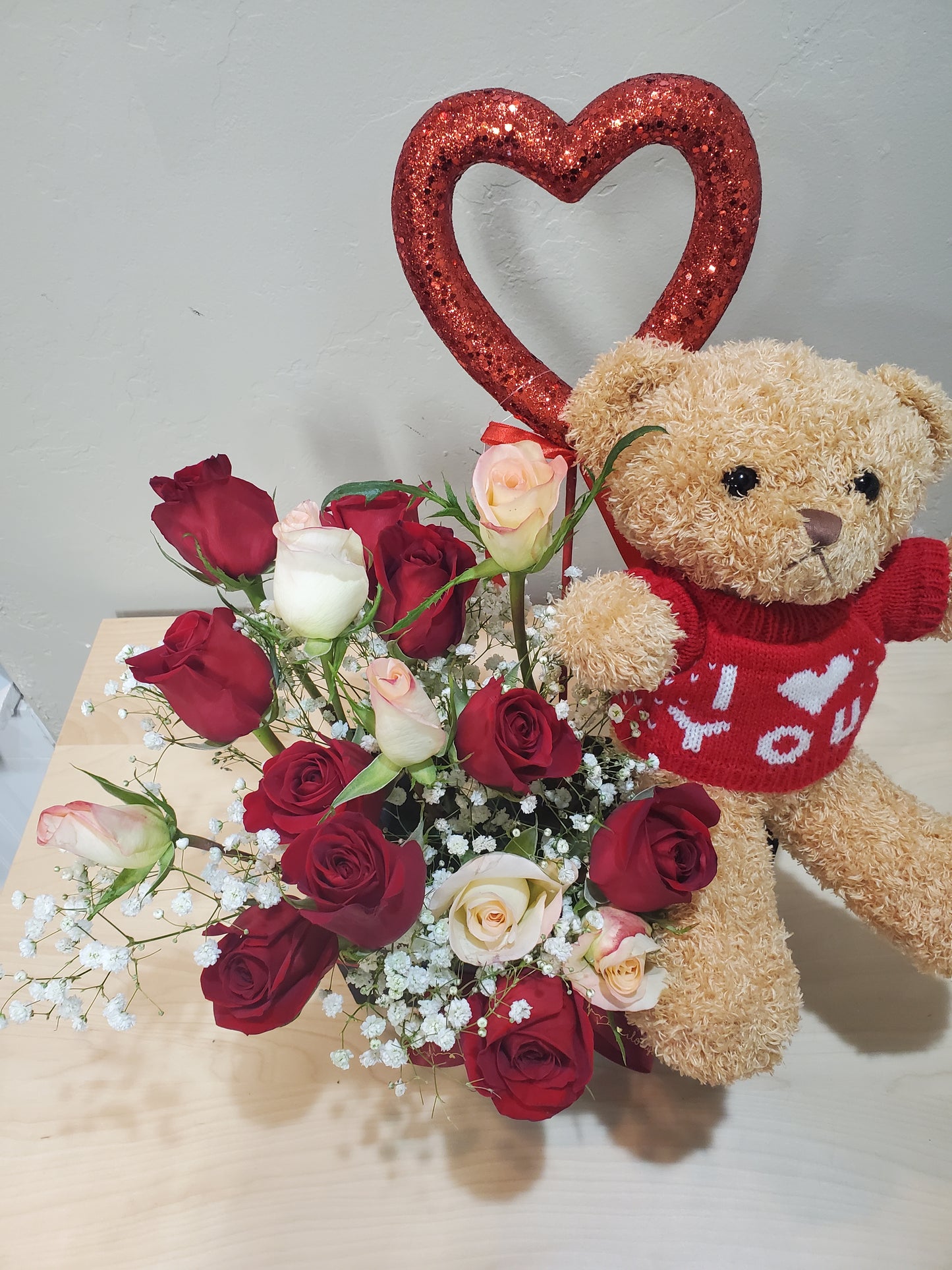 I Love You Bear & Roses