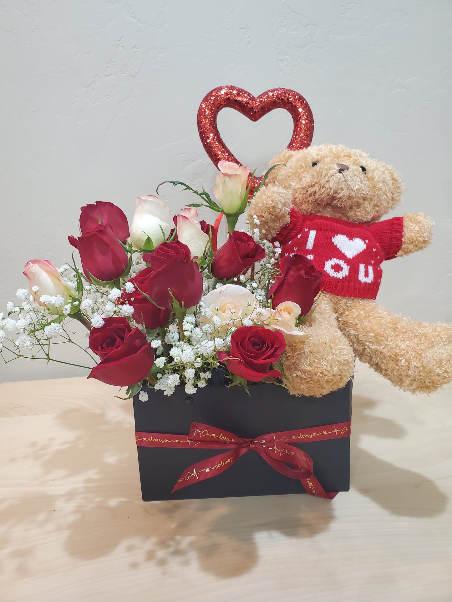 I Love You Bear & Roses