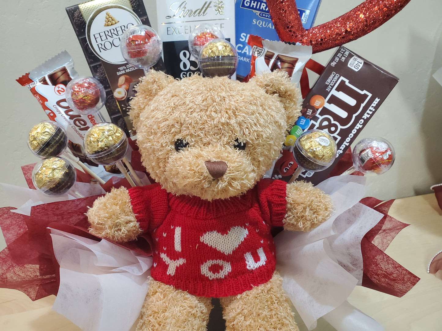 I Love You Bear with Chocolates
