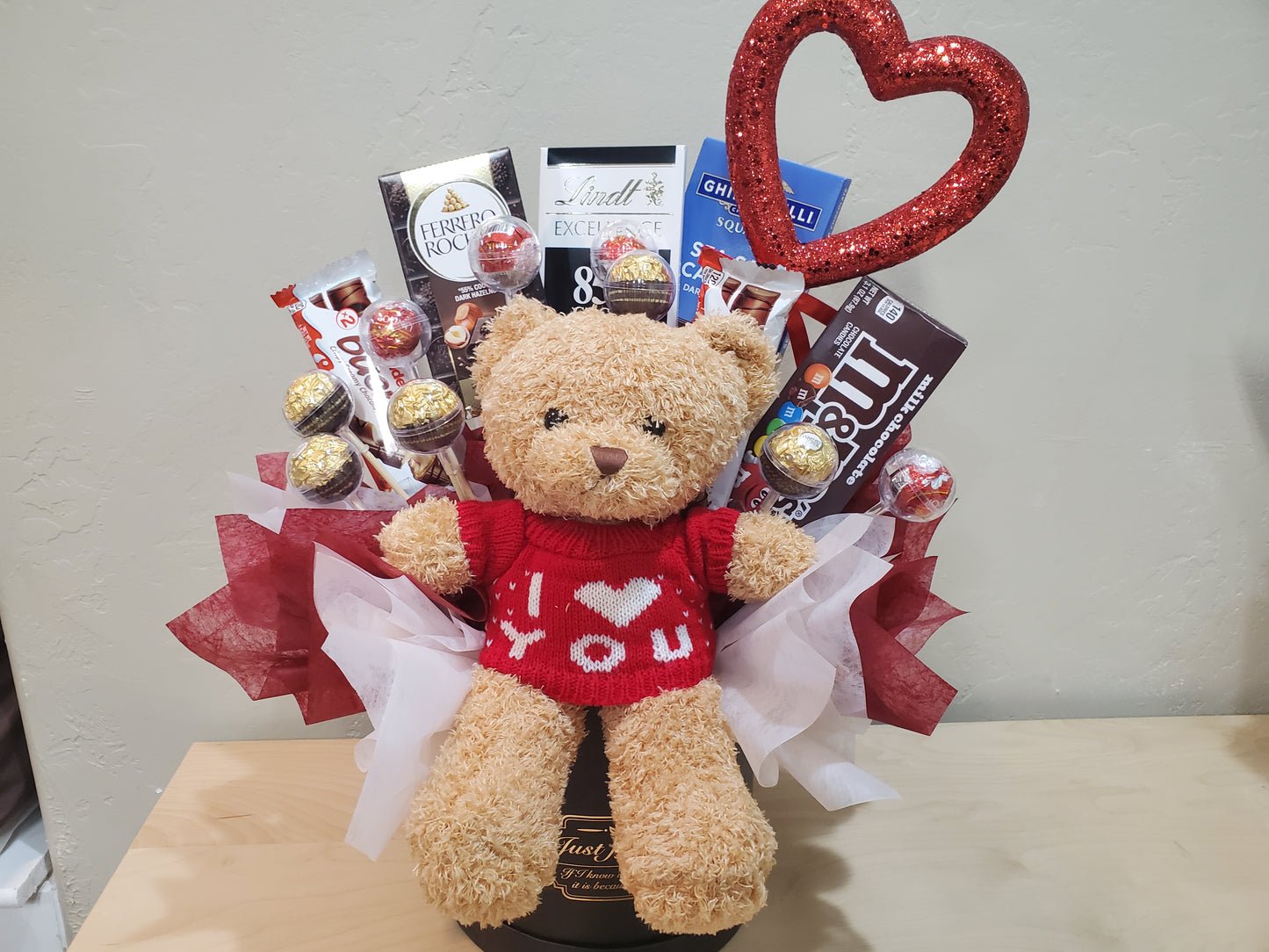 I Love You Bear with Chocolates