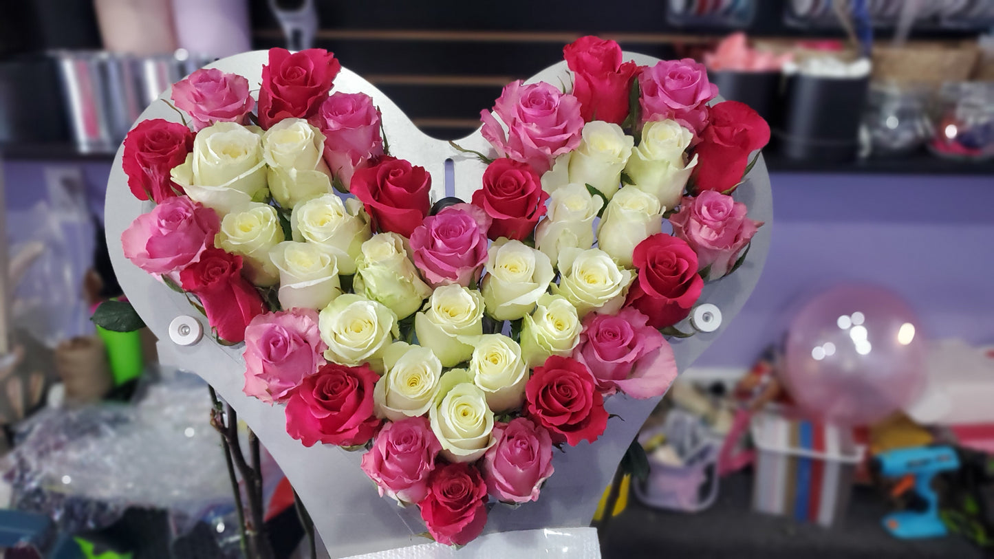 Heart Bloom 40 Roses