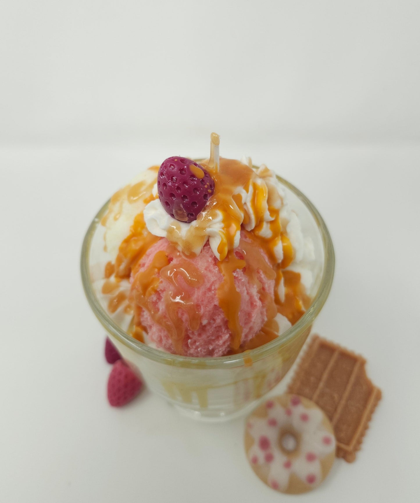 Ice Cream Sundae Dessert Candle
