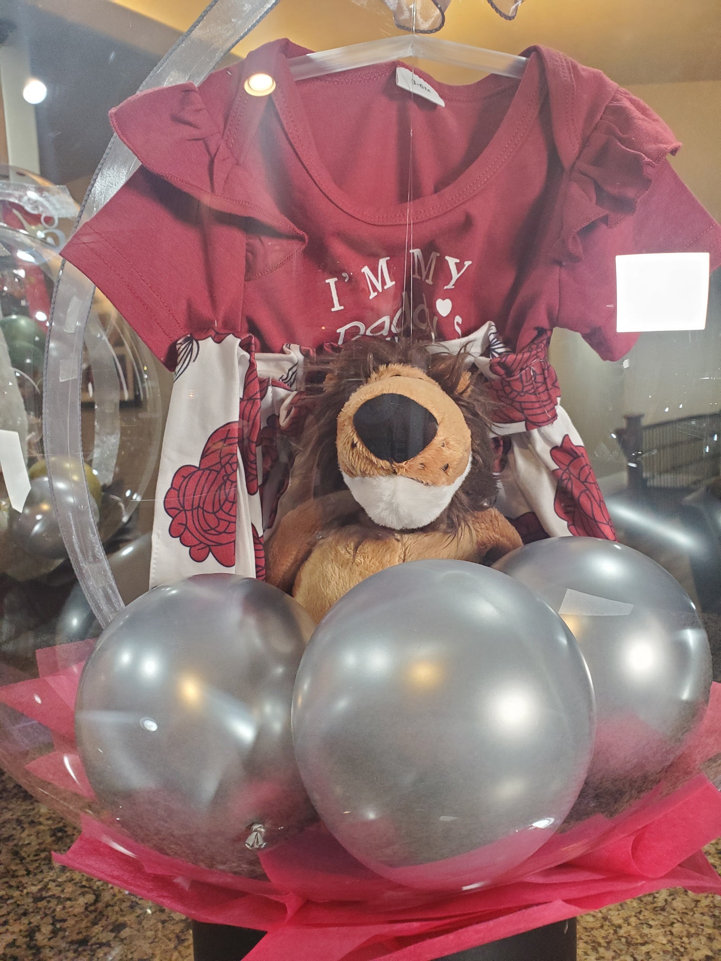 Lion and Red Baby Outfits/Baby shower gift