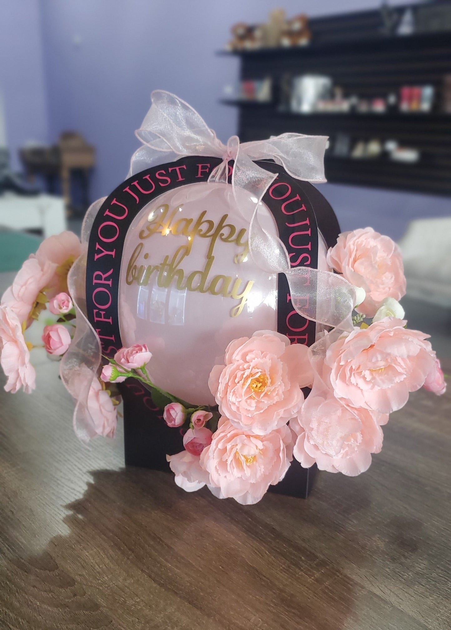 Bloom Box with Artificial Silk Flowers