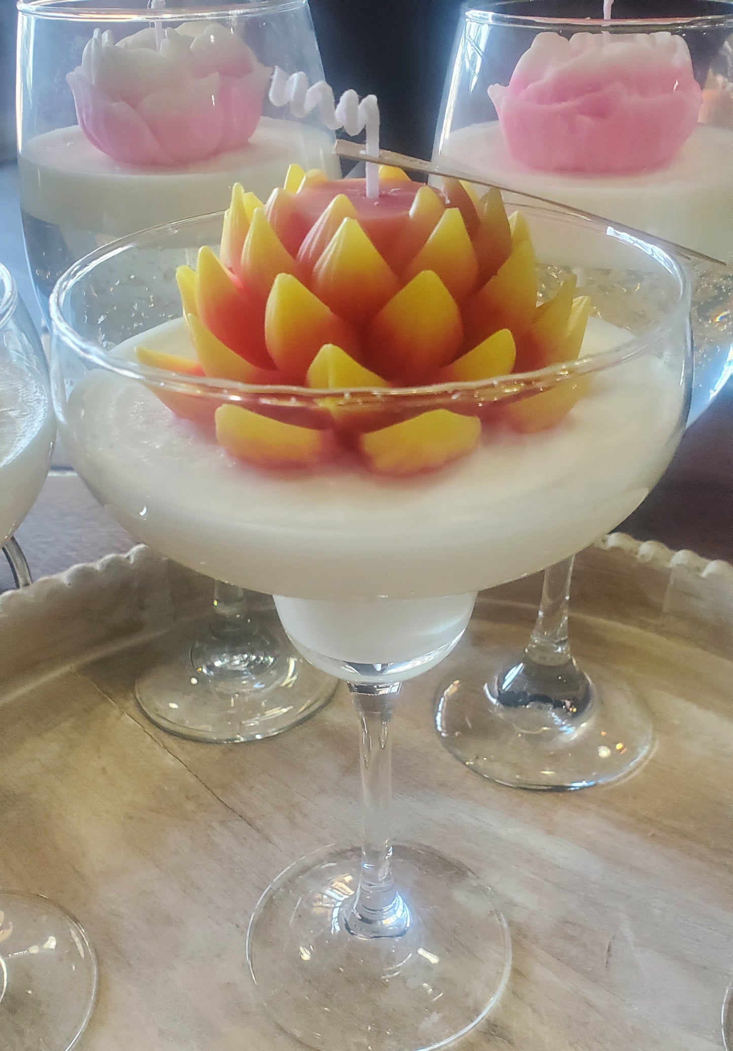 Big Flower Margarita Candle